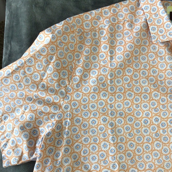 Johnston & Murphy Shirt Adult XXL Geometric Performance Button Up Preppy Mens - Picture 3 of 12